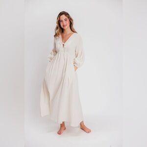 Hunter 100% Cotton Gauze Midi Dress - Bump Friendly